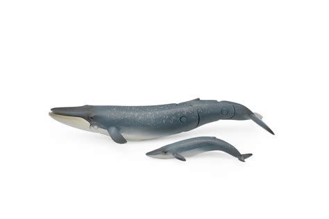 Blue Whale With Baby Realistic Very Nice Plastic Replica 6 Inches Long