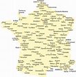 France city map - Map of France with all cities (Western Europe - Europe)