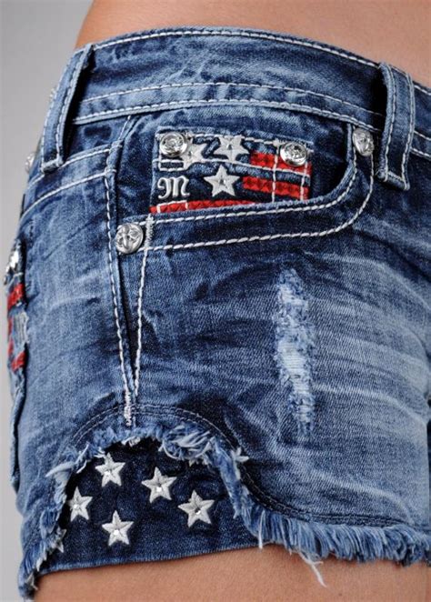 Miss Me Jeans Shorts American Flag Stars And Stripes Americana 25 26 27
