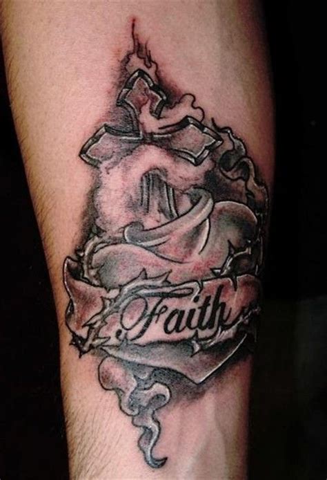 Faith tattoos are simple in text. Faith Tattoos for Men | Faith tattoo, Tattoos for guys ...