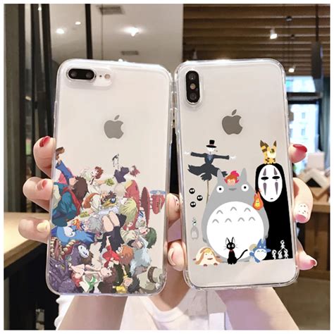 Cute Totoro Spirited Away Ghibli Miyazaki Anime No Face Soft Clear Phone Case For Iphone 11 Pro