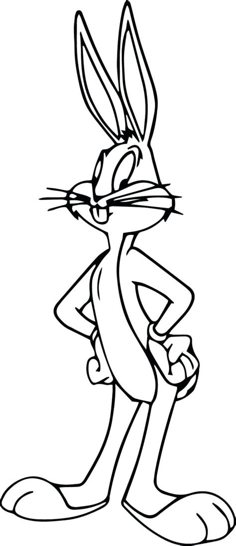 Livre De Coloriage Bugs Bunny Du Dessin Animé Pour Enfants à Imprimer