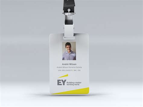 Ey Corporate Id Badge On Pantone Canvas Gallery