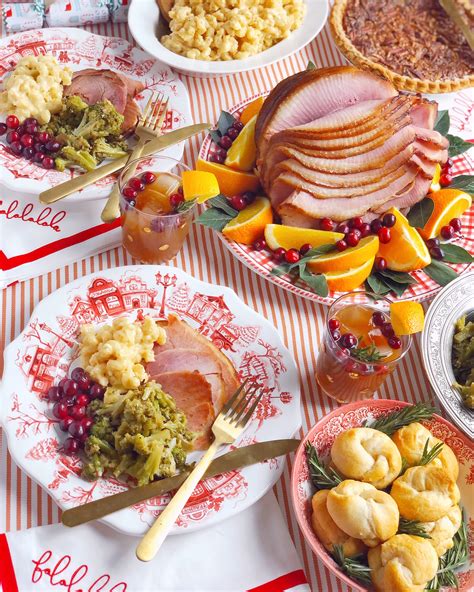 Christmas Ham Dinner Menu Ideas Latest Perfect Popular Incredible