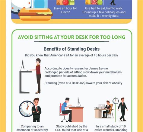 Tips To Stay Healthy At Work Best Infographics