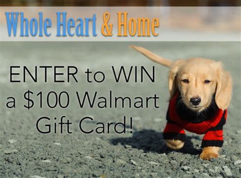 Store gift card in your account: Whole Heart & Home $100 Walmart Gift Card Giveaway 5/17/15 ...