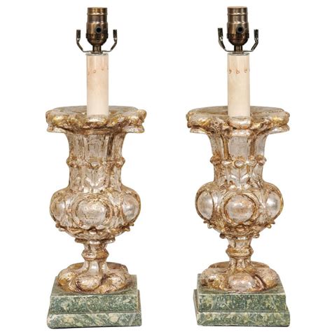 Large Pair Of Urn Shaped Ceramic Table Lamps With A Matte White Finish