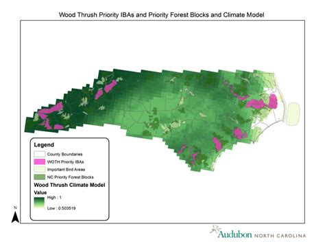 Mapping Wood Thrush Habitat For Conservation Audubon North Carolina