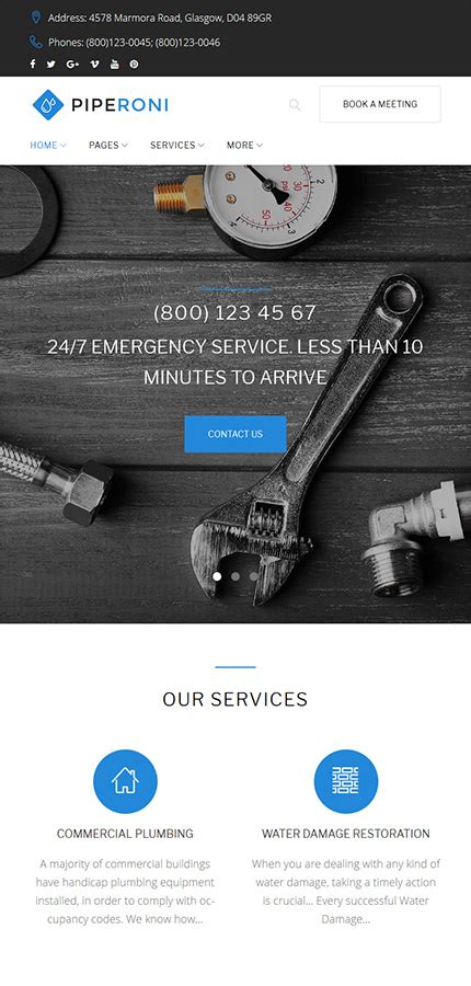 Maintenance Services Wordpress Theme 63395