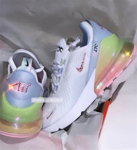 Swarovski Nike Air Max 270 Rainbow Sneakers Blinged Out With Etsy