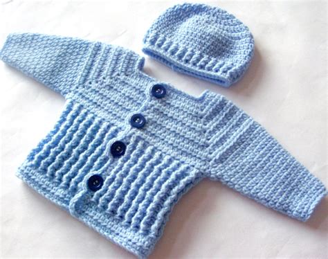 Baby Boy Sweater Crochet Pattern Crochet Baby Sweater And Etsy