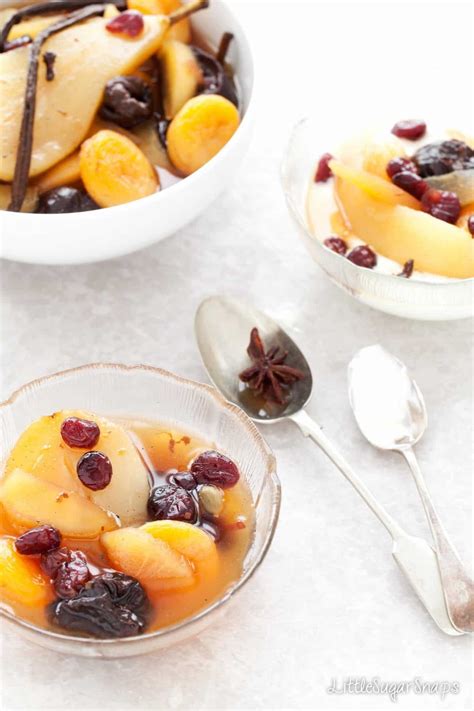 Winter Spiced Fruit Compote Littlesugarsnaps