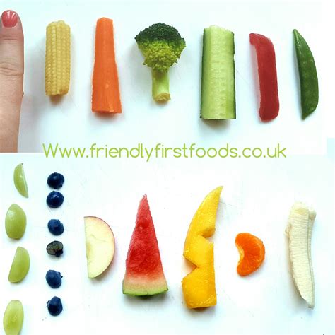 Babies are ready to start trying finger foods when they are able to sit up and grab food. Finger food size guide and a really useful banana hack ...