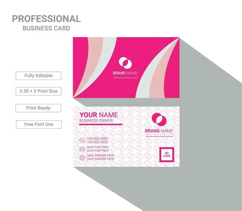 Modern Business Card Template Design 25343489 Vector Art At Vecteezy