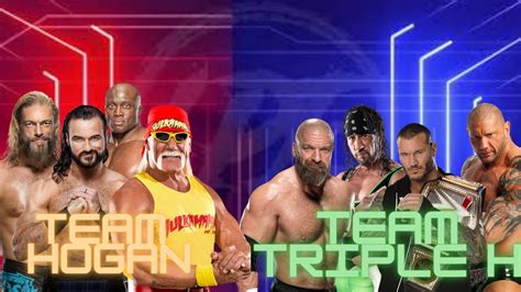 Wwe 2k22 Team Hulk Hogan Vs Team Triple H Gameplay Ps4 Youtube