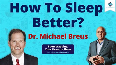 How To Sleep Better Dr Michael Breus Youtube