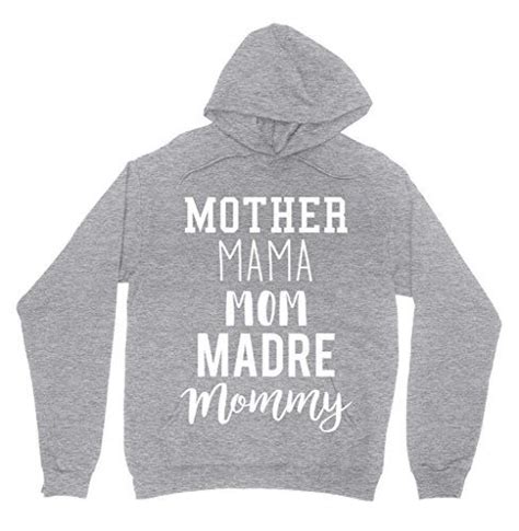 Mother Mama Mom Madre Mommy Hoodie Fleece Hooded Sweats