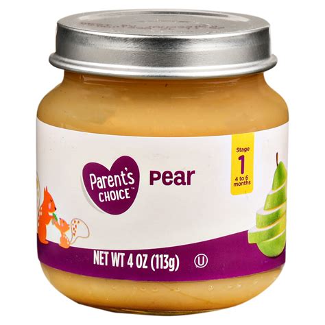 Asks from pompano beach, fl on february 28, 2008. Parent's Choice Baby Food, Pear, Stage 1, 4 oz - Walmart ...