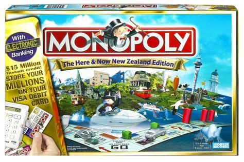 Monopoly Here And Now New Zealand Edition Electronic Board Game At