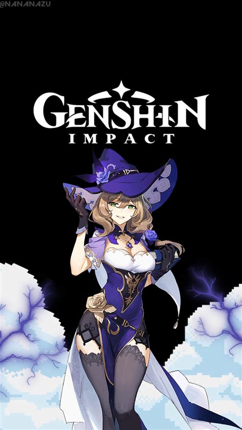 Genshin Impact Lisa Wallpaper Android Magical Girl Anime Impact