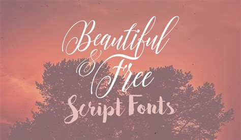 Top 10 Most Beautiful & Free Script Fonts Available Online ...