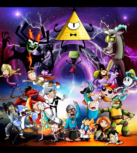 Nickelodeon Cartoon Network Disney Hub Unite Cartoon