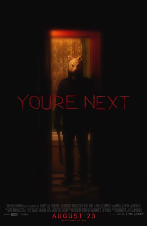 Fantasy, romance, horror, melodrama, mystery, thriller, action. You're Next DVD Release Date | Redbox, Netflix, iTunes, Amazon