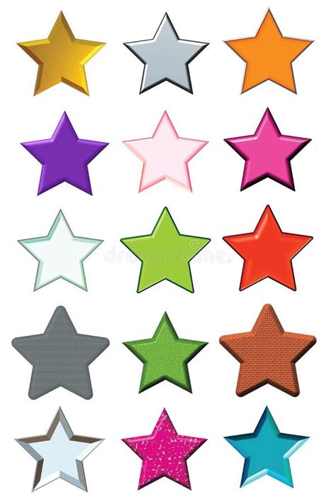 Set Stars Stock Illustration Illustration Of Shade Award 16539356