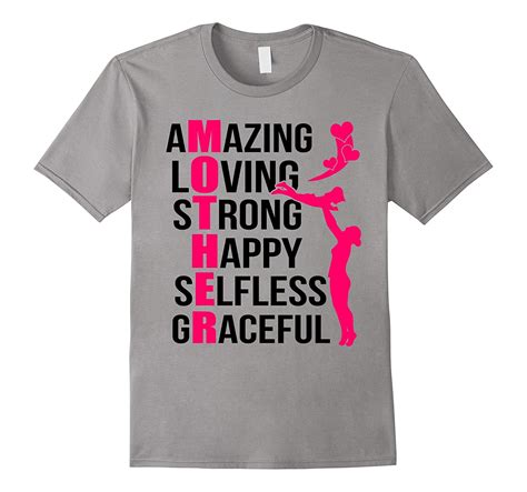 Mother Amazing Loving Strong Happy – Mothers Day T-Shirt-CD – Canditee