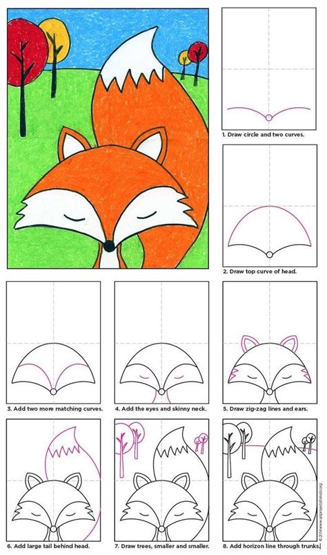 How To Draw A Fox Easy Step By Step At Drawing Tutorials