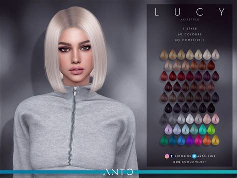 Lucy Bob Haircut By Anto At Tsr Sims 4 Updates