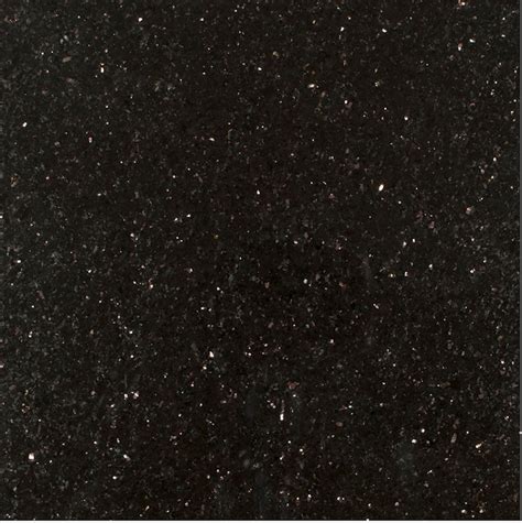 Black Galaxy Granite 24 In X 24 In Polished Tile