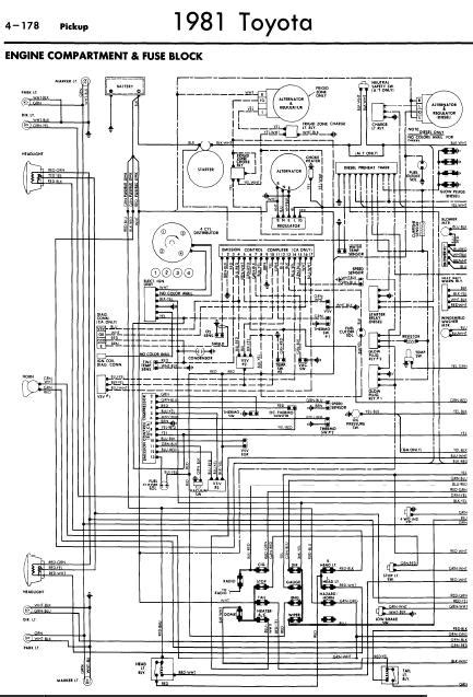 Complete wiring diagram of 1950. repair-manuals: Toyota Pickup 1981 Wiring Diagrams
