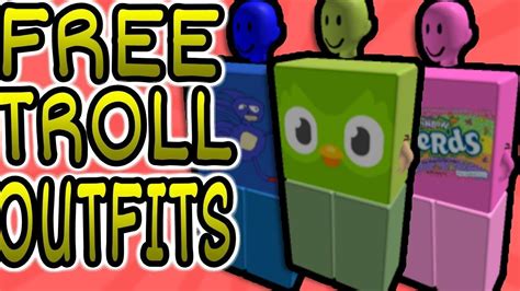 No Robux How To Make Free Troll Outfits Roblox Youtube