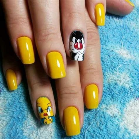 Con Piolin Unghie Stile Anime Disney Nail Art Design Per Nail Art