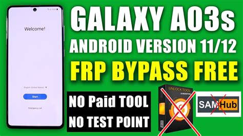 SAMSUNG A03s FRP BYPASS ANDROID 11 12 WITHOUT PAID TOOL TEST POINT