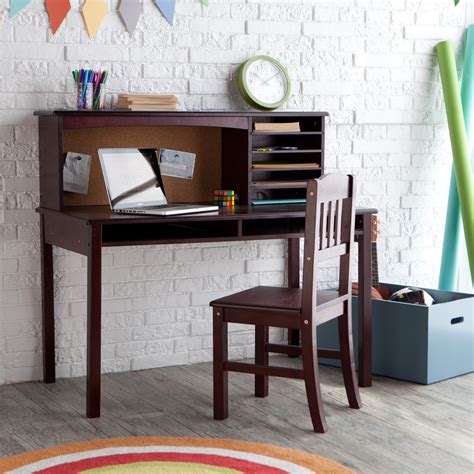 Shop crate & barrel for a variety of kids desks & desk chairs. Guidecraft Media Desk & Chair Set - Espresso - Kids Desks ...