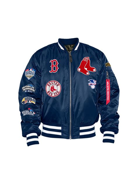 Boston Red Sox Ma 1 Bomber Jacket Alpha Industries
