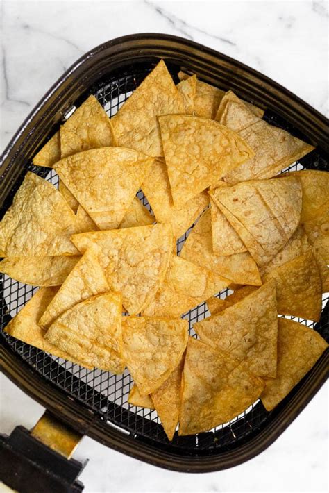 Air Fryer Tortilla Chips 3 Ingredients Eat The Gains
