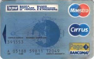 We did not find results for: Bank Card: Cirrus Maestro card (Banca Popolare di Verona ...