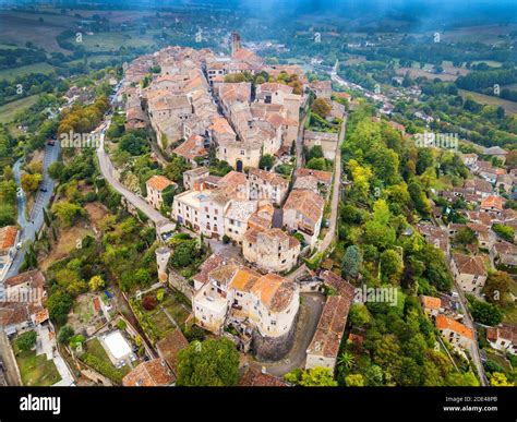 Aerial View Of Cordes Sur Ciel Labelled The Most Beautiful Villages Of