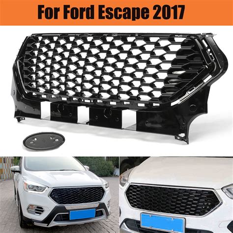 Autoleader Black Gloss Double Honeycomb Style Front Bumper Grille