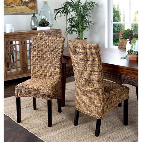 Homestya Rattan Dining Chairs Wicker Dining Chairs Dining Chairs
