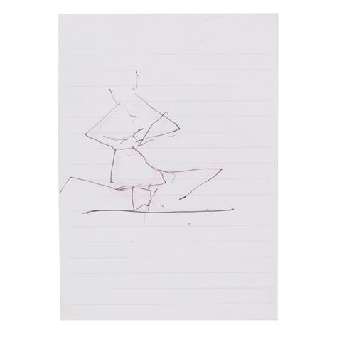 Richard Hambleton Untitled Sketch Of Breakdancing Figure Available