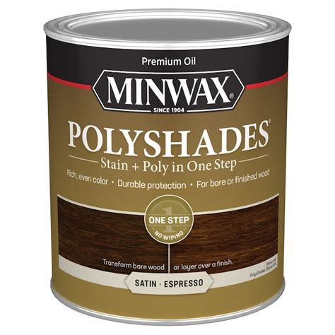 Minwax Polyshades Oil Based Espresso Semi Transparent Satin Interior