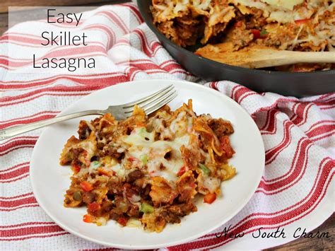 Easy Skillet Lasagna Sundaysupper New South Charm