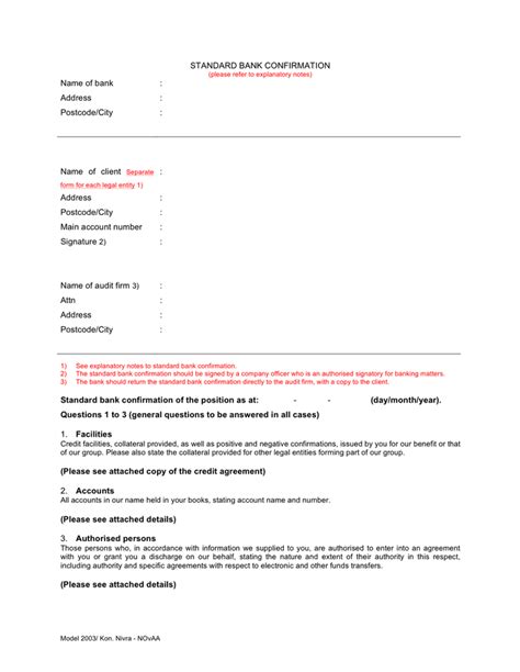 Request for balance confirmation letter, interest certificate & ban. Standard bank confirmation form in Word and Pdf formats