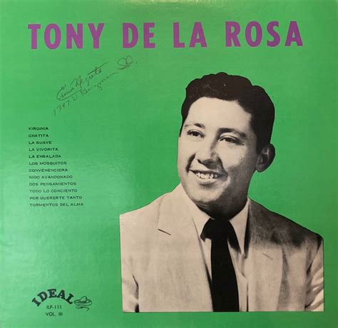 Tony De La Rosa Tony De La Rosa Vinyl Discogs
