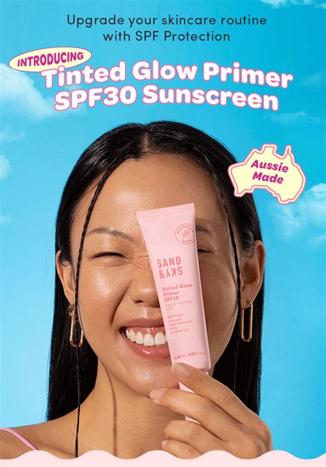 Meet Our New Tinted Glow Primer Spf30 Sand And Sky