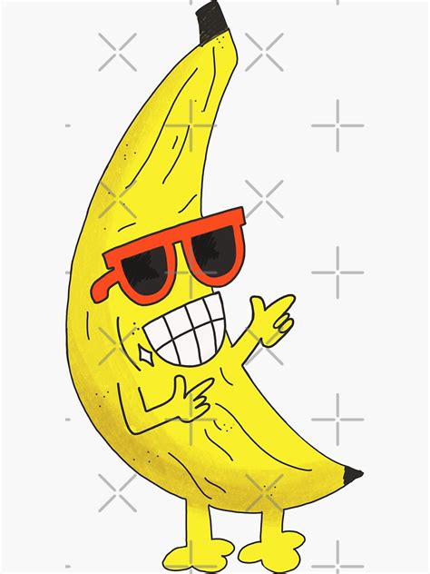 Banana Man Sticker For Sale By Nomeremortal Redbubble